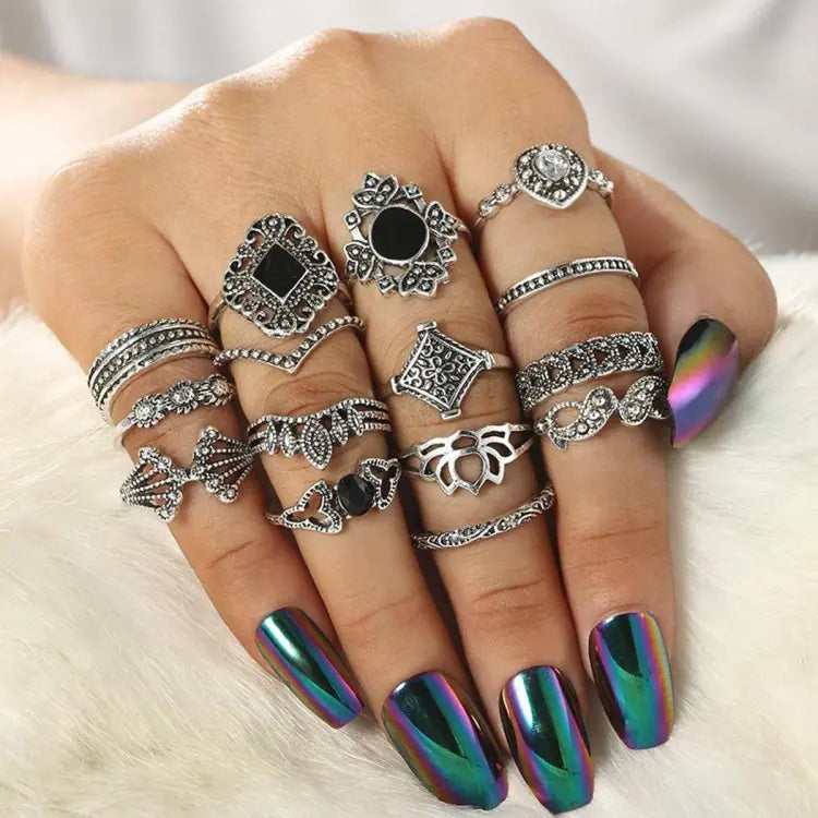 15 Pcs Rings set For Girls Wedding Anniversary Rings for Girls Imported High Quality Latest design 15 Pieces Rings Set for Girls and women – Fashion Jewelry